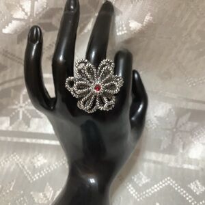 Fashion Ring Size 8 Floral. Statement Piece